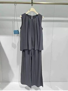 B504 新款山本套装无袖上衣加裤子凉快套装女女