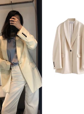 D702欧美风 秋季女装 加大码西装外套宽松小西服02434488251