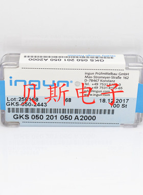 INGUN测试针GKS050 201 050A2000英刚探针 50mil顶针 弹簧针