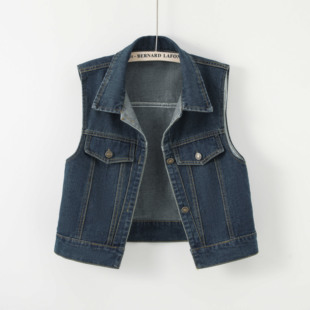 背心夹克外套百搭怀旧牛仔马甲女春 宽松洋气减龄无袖 2025夏季 新款