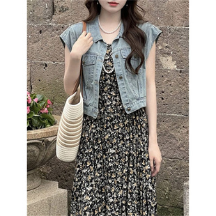 设计短款牛仔短袖薄款外套女小个子穿搭夏季新款宽松显瘦披肩上衣