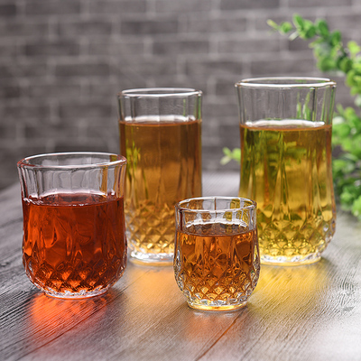 加厚耐热钻石杯烈酒杯果汁杯