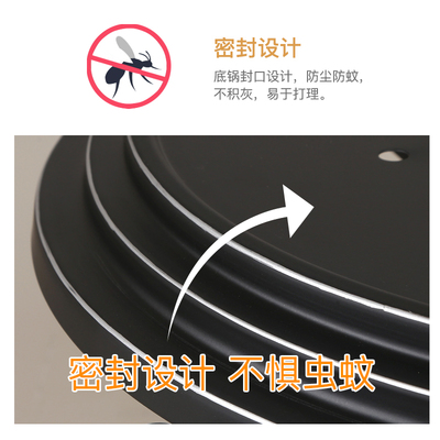 美式吸顶灯卧室灯乡村复古别墅过道灯书房灯大气半吸阳台灯防尘灯