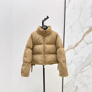 南油女款外套时尚面包短款羽绒服立领深圳毛呢秋冬洋2026早春新款