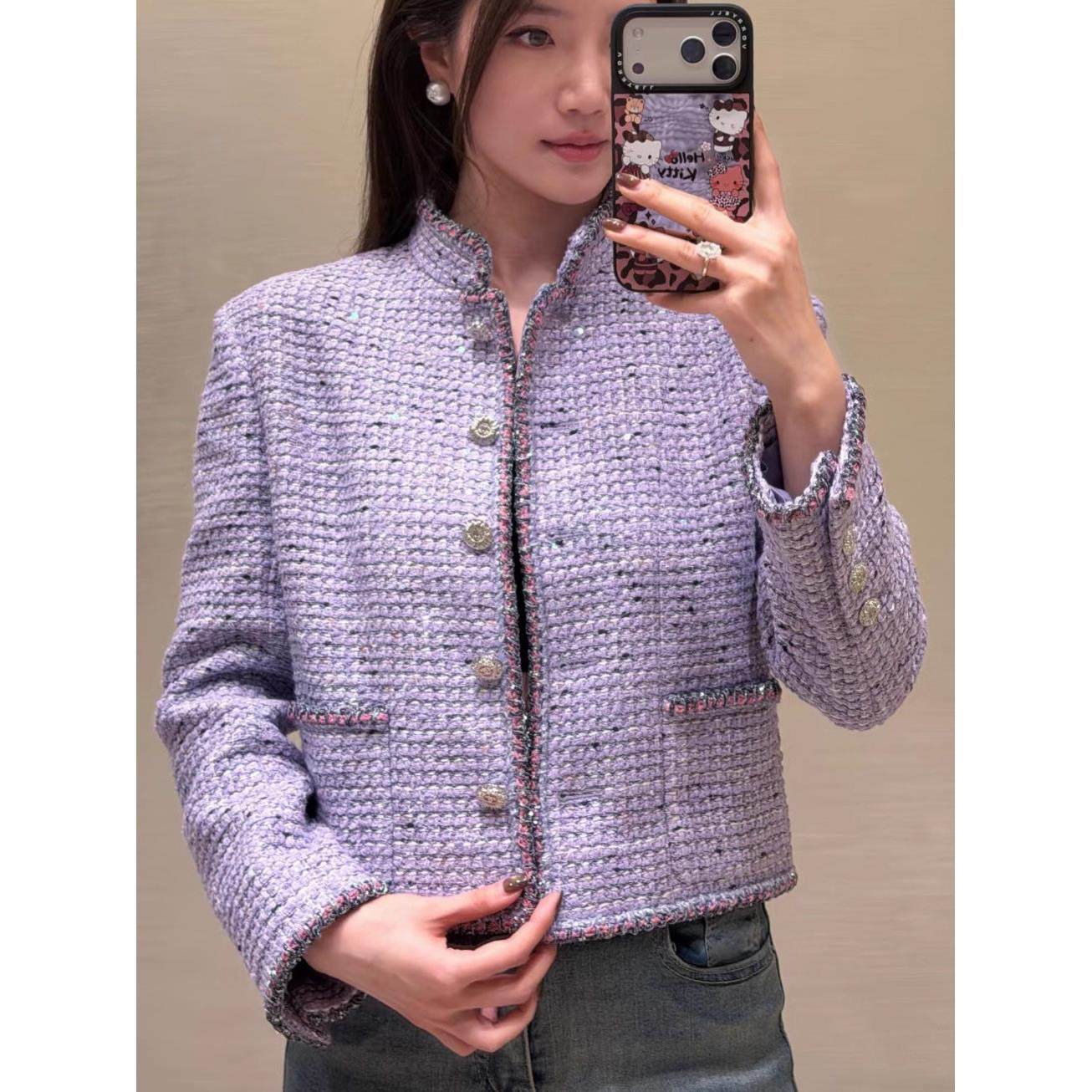 亮片女轻奢小法式外套南油版本高上衣短款香风名媛高2026早春新款