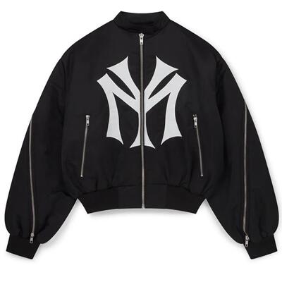 香港正品Mowalola My City拉链夹克MA-1 Bomber YVL 甜茶同款外套