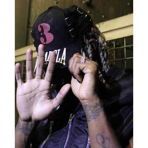 香港正品Mowalola 3号数字破坏做旧嘻哈棒球帽Destroy Lonely同款