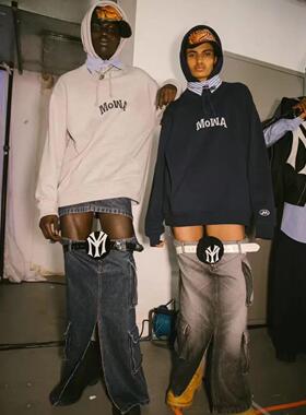 香港正品Mowalola Sweat Suit秀款MoWA标语运动套装休闲宽松男女