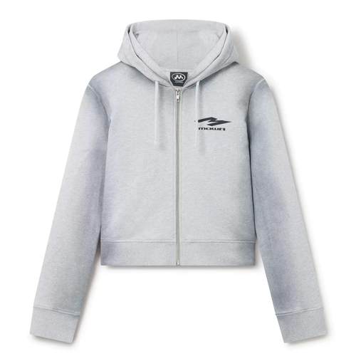 香港正品Mowalola Double Hoodie做旧染色双层连帽拉链卫衣男女款