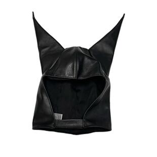 香港正品Anonymous Club Shayne Olive恶魔角皮质帽Playboicarti