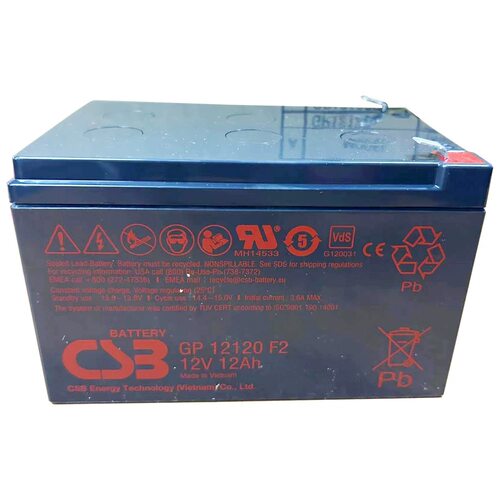 进口CSB蓄电池12V12AH电梯消防电源GP12120F2医疗设备UPS电源