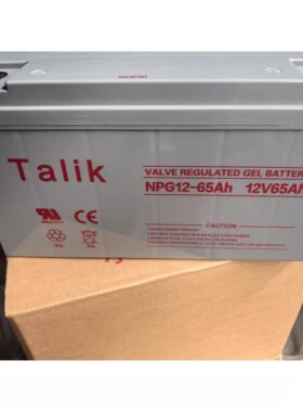 Talik免维护蓄电池12V65AH NPG12-65AH机房UPS电源直流屏太阳能
