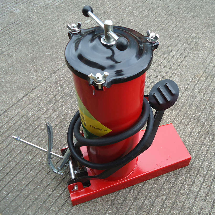 青松脚踏注油器脚踏式黄油枪 高压注油器 润滑设备小款中款黄油枪