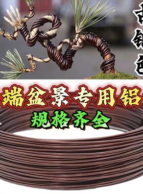 铜色盆景造型专用铝丝铝线盘扎蟠扎园艺铁丝花卉罗汉松定型吕丝