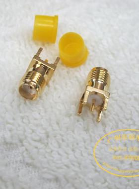 优质镀金 SMAKE SMA正四脚 标准母头 外螺内孔 焊PCB板 (SMA-KHD)