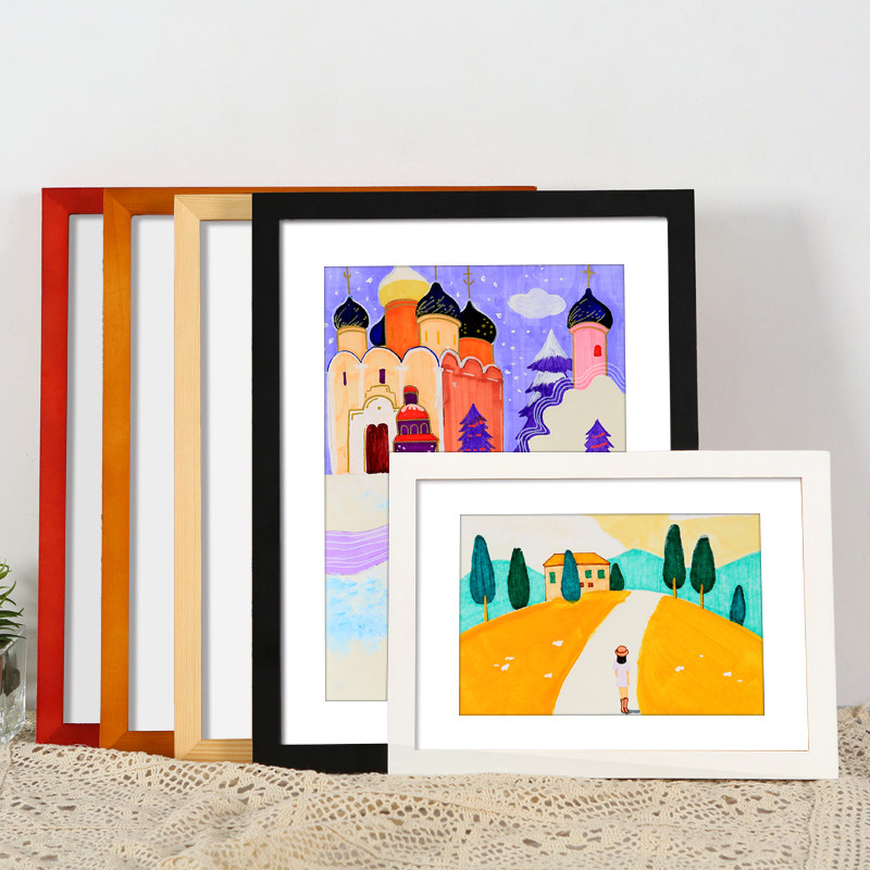 實木兒童畫框挂牆16寸4K八開8k海報拼圖框裝裱A4a3木質相框展示架在類目 家居飾品, 相框/畫框中 - 來自Buy2taobao.com提供專業的淘寶代購服務