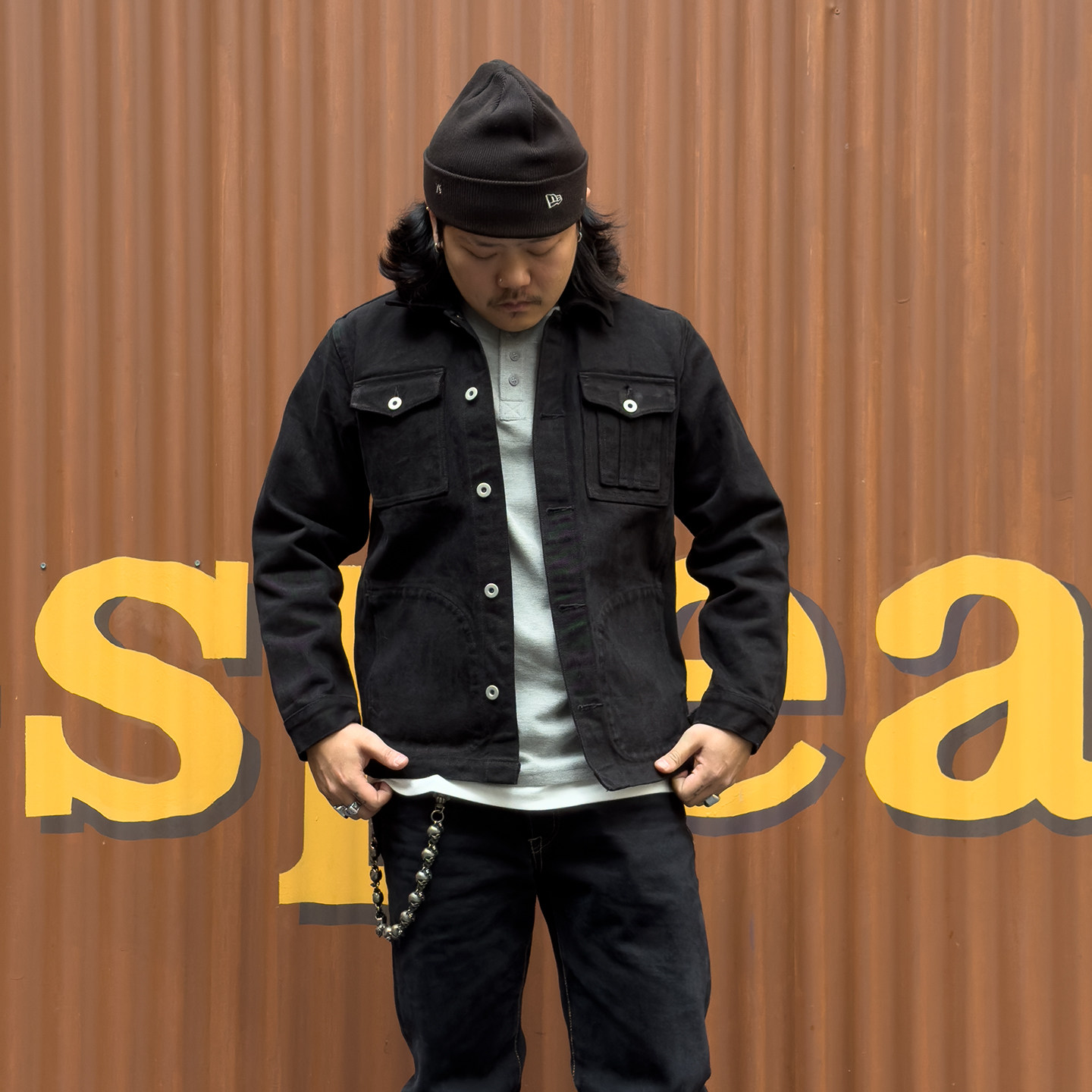 darori烫斗25oz碳化黑重磅赤耳丹宁牛仔衬衫夹克复刻RL95370款式,男装,牛仔外套,淘宝优惠券,粉丝福利购,淘宝优惠卷