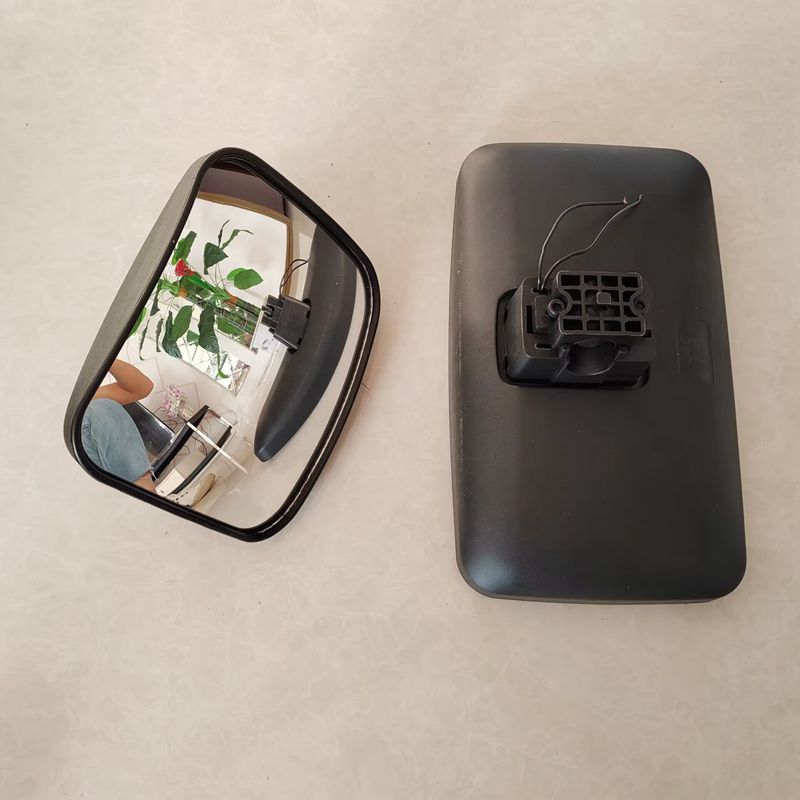 适用于江淮货车配件帅铃Q3Q6Q7骏铃V7V8电加热倒车镜后视镜小方镜