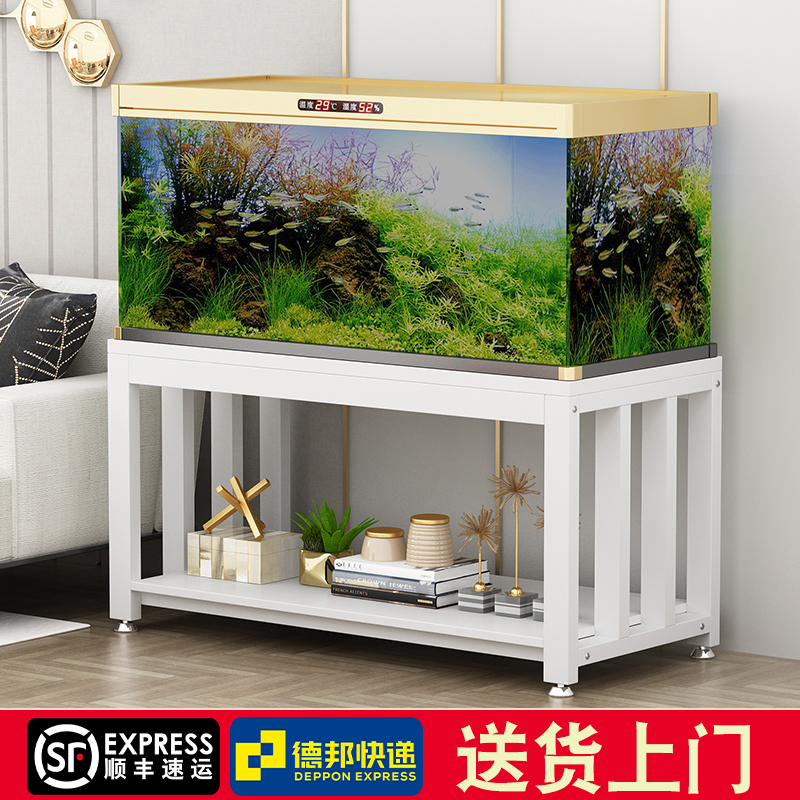 双层鱼缸架承重底座实木客厅
