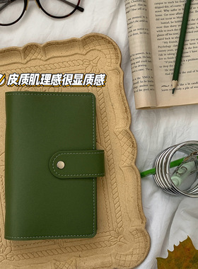 A6personal活页本手账本随身携带工作学习记事本软皮笔记本内页