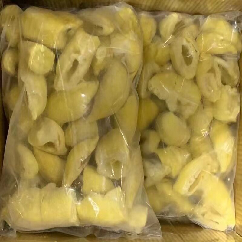 泰国金枕头3A级冷冻无核树熟榴莲肉熟度好新鲜冰冻装烘焙原料商用