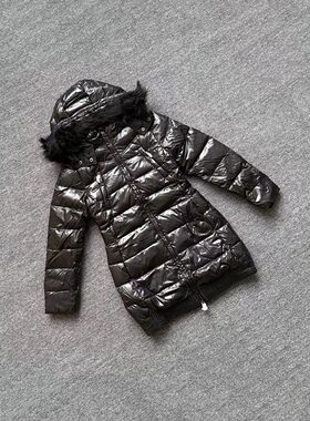 女童欧美修身保暖外套羽绒服外套