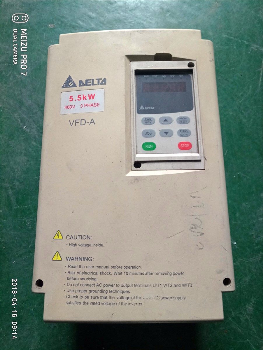 议价台达变频器VFD-A系列VFD055A43B 380v 5.5kw二手拆机功能齐全