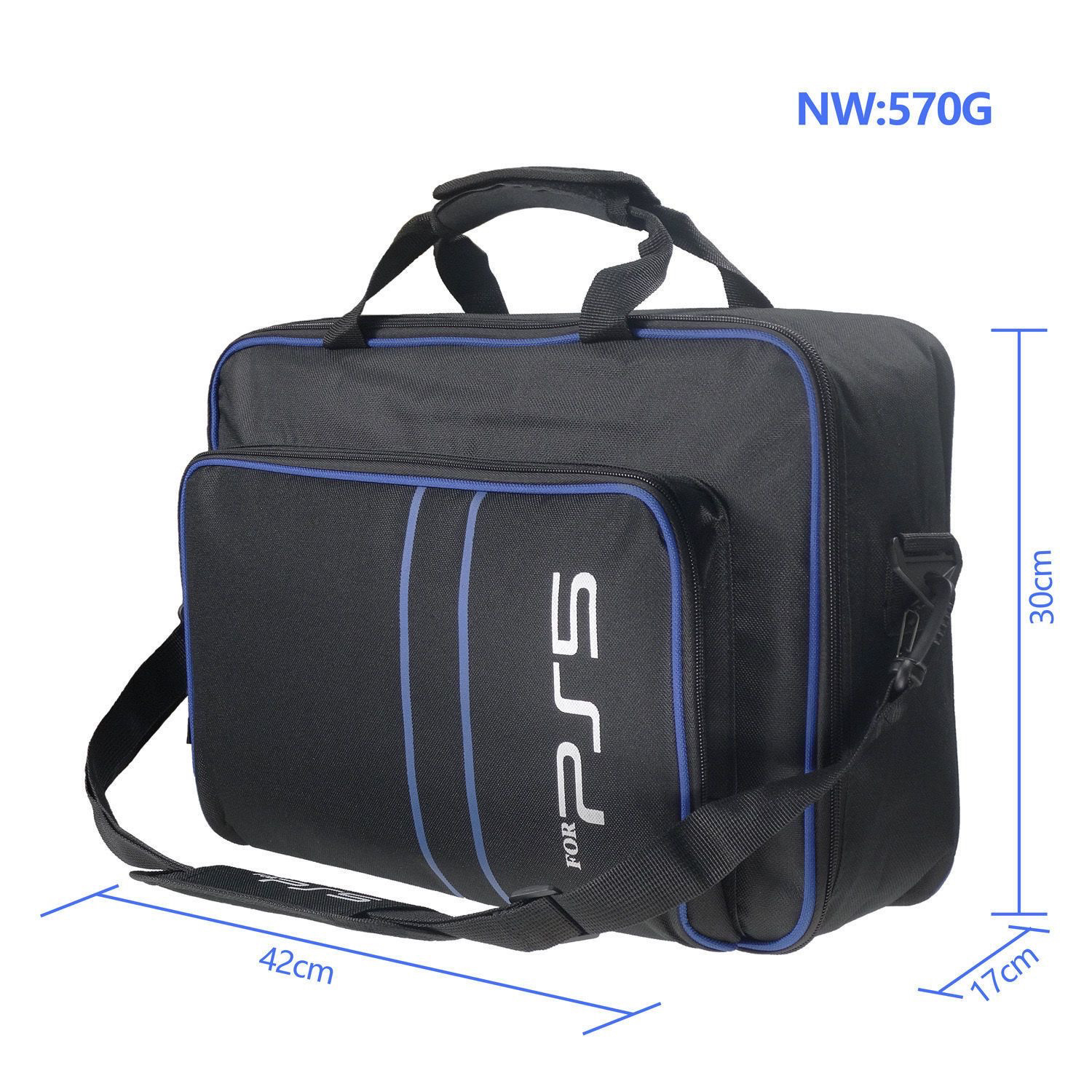 适用于PS5主机收纳斜挎包手柄配件收纳大容量包FOR PS5