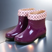 厨房洗车鞋 时尚 水鞋 春秋雨鞋 劳保鞋 防水鞋 防滑胶鞋 女低筒浅口雨鞋