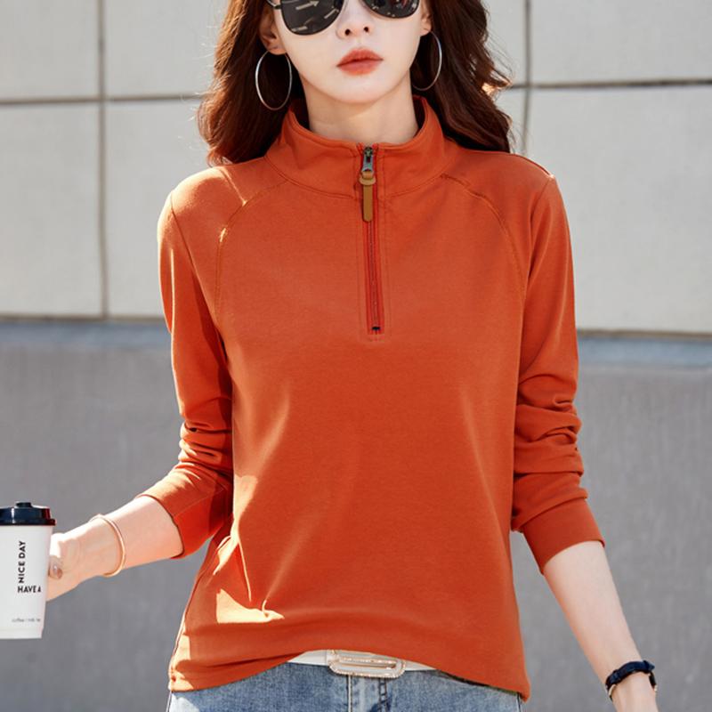 送运费险外穿立领休闲纯棉长袖女