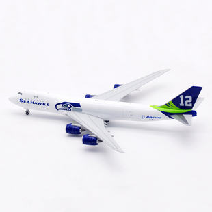 现货HX Models 1:400 西雅图海鹰队 B747-8F N770BA 合金 B631006