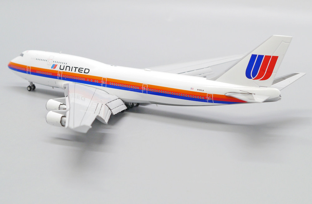 现货1:400 美国联合航空 b747-400 n183ua 客机 xx40087a 襟翼版