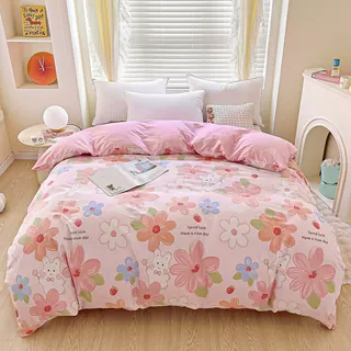 100%全棉被套斜纹纯棉被罩柔软