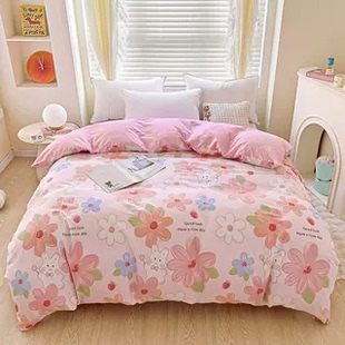 100%纯棉被套单件全棉被罩150x200x230儿童单人学生宿舍1.5米被单