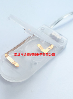 透明纽扣电池盒 CR2032 LIR203 2两节 6V带线带盖 带开关 电池盒