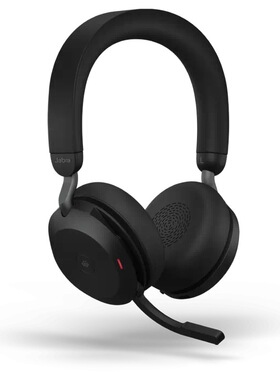 捷波朗jabra Evolve2 75双耳头戴式无线耳机蓝牙降噪耳麦正品联保