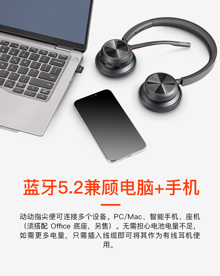 缤特力VOYAGER4320无线耳机