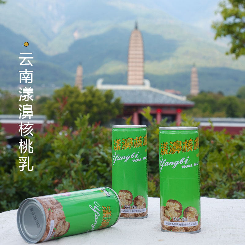云南大理漾濞核桃乳植物蛋白饮料240ml罐装云南特产图片