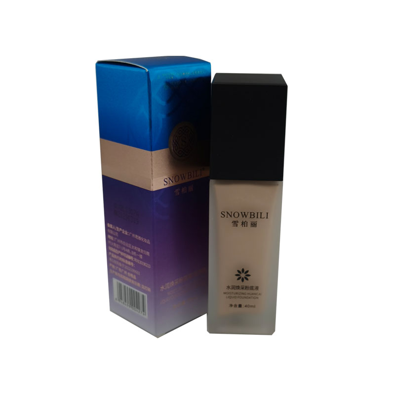 雪柏丽水润焕采粉底液自然色轻薄透气持妆打造自然无瑕裸妆提亮