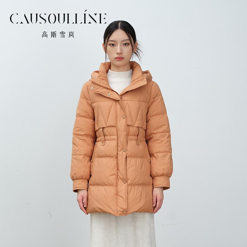 高斯雪岚中年洋气阔太太羽绒服