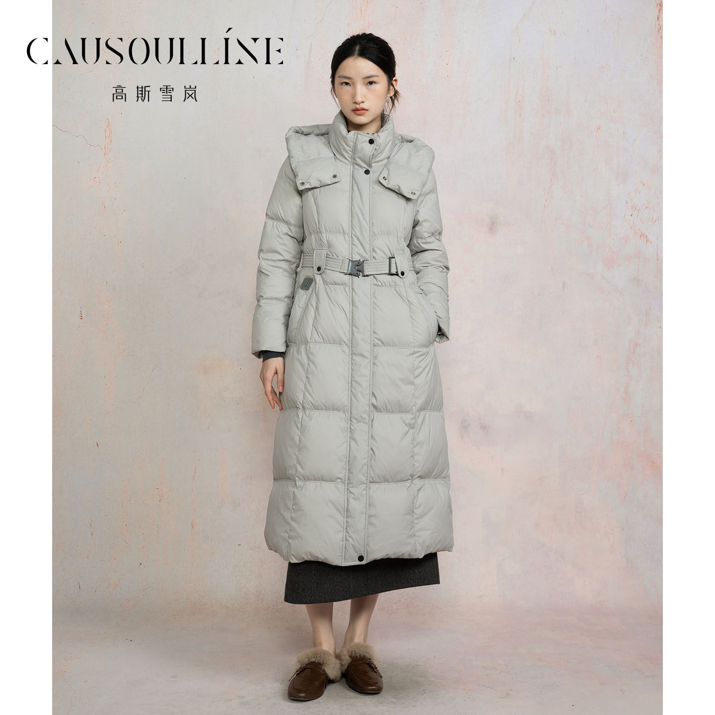 高斯雪岚2025冬新连帽长款鹅绒羽绒服女保暖外套商场同款25411638,女装/女士精品,羽绒服,淘宝优惠券,粉丝福利购,淘宝优惠卷