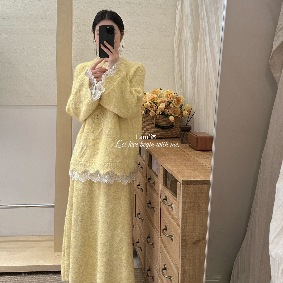 浪漫田野温柔慵懒感大蝴蝶结蕾丝拼毛衣+半身裙套装新年聚会HW201,女装/女士精品,时尚套装,淘宝优惠券,粉丝福利购,淘宝优惠卷