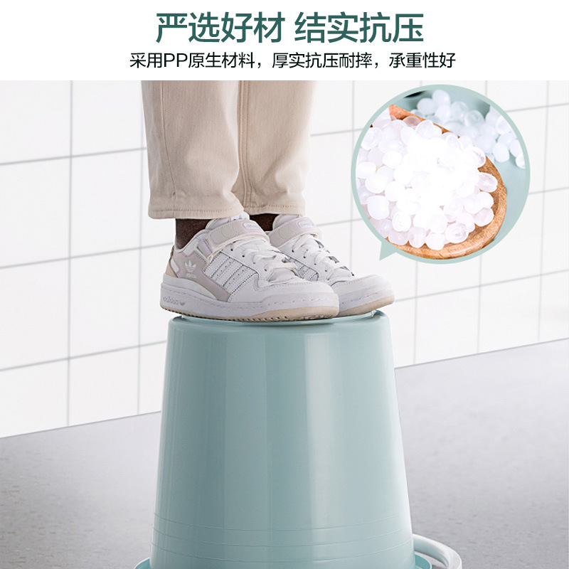 茶花水桶加厚塑料桶家用手提大号储水桶洗衣洗拖把洗澡大容量21L