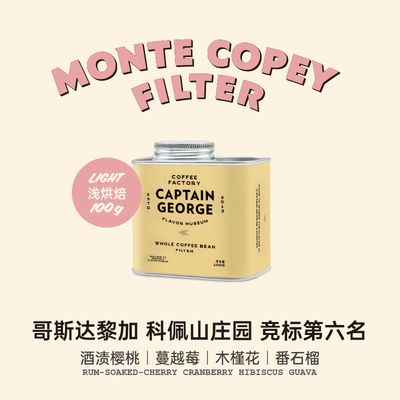 乔治队长哥斯达黎加手冲咖啡豆