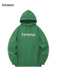 Covernat连帽卫衣无性别春季新品字母标街头穿搭宽松休闲上衣