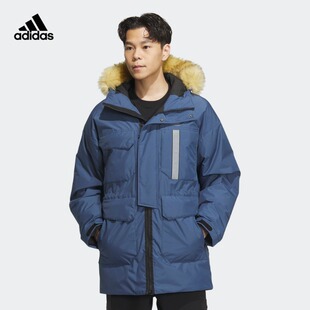 adidas阿迪达斯轻运动男冬季600蓬连帽保暖鸭绒羽绒服IS0365