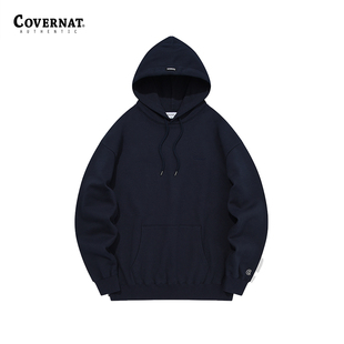covernat韩国潮牌连帽套头衫潮流时尚C字母连帽纯棉舒适卫衣2026