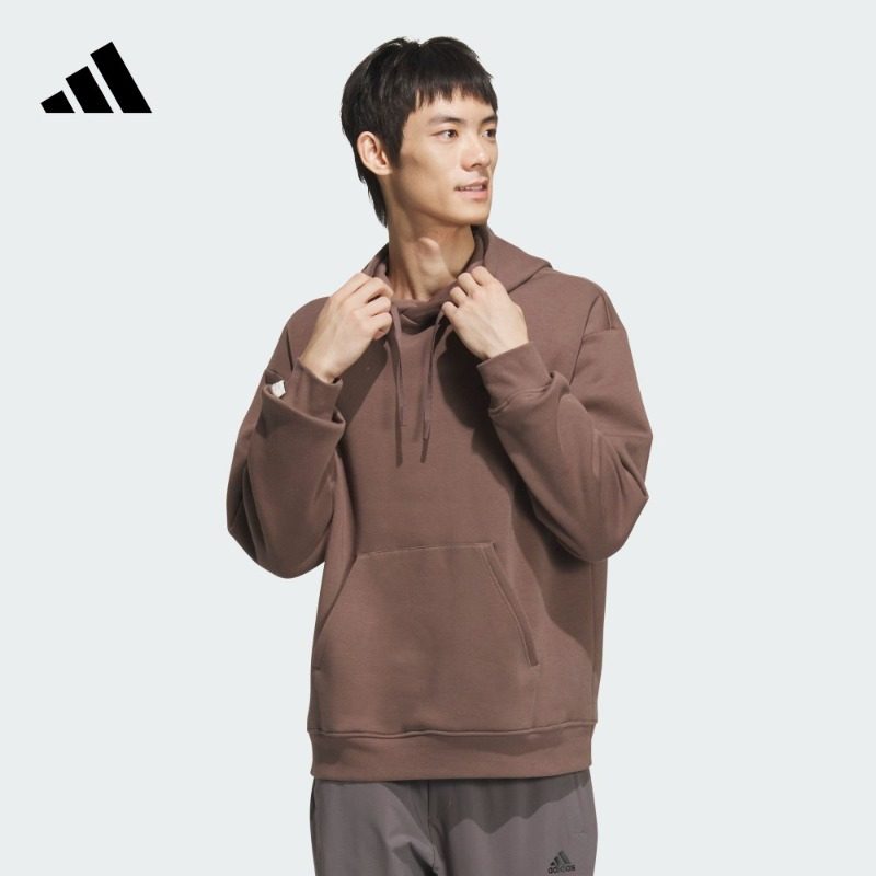 adidas阿迪达斯官方休闲连帽卫衣套头衫男女轻运动JM9077