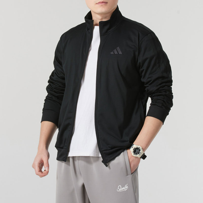 Adidas阿迪达斯男装2025春季新款运动休闲时尚舒适拉链外套JI8818
