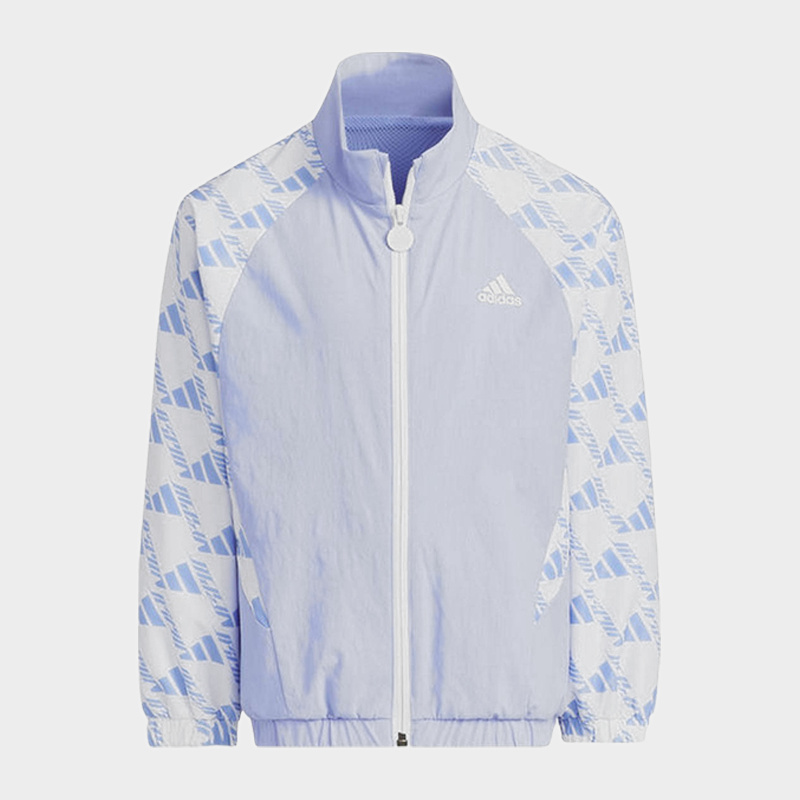 adidas阿迪达斯2024春秋童装运动夹克外套男女同款儿童上衣JC6889